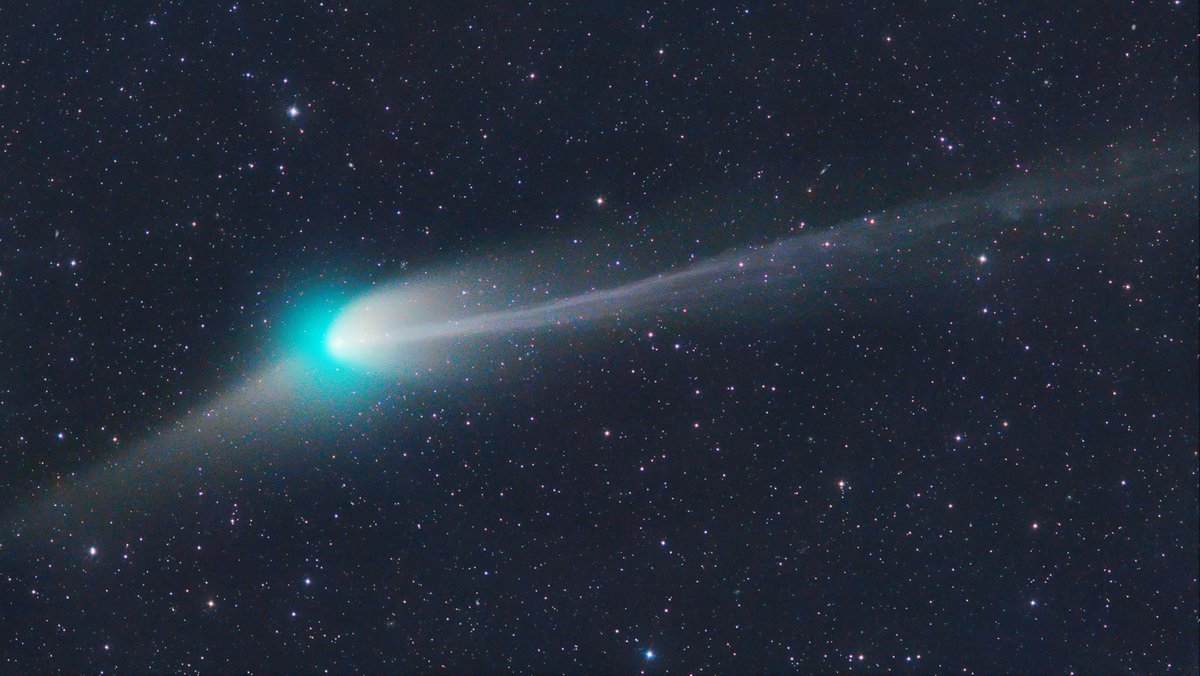 Komet C/2022 E3 ZTF mit zwei Schweifen am 25.1.2023