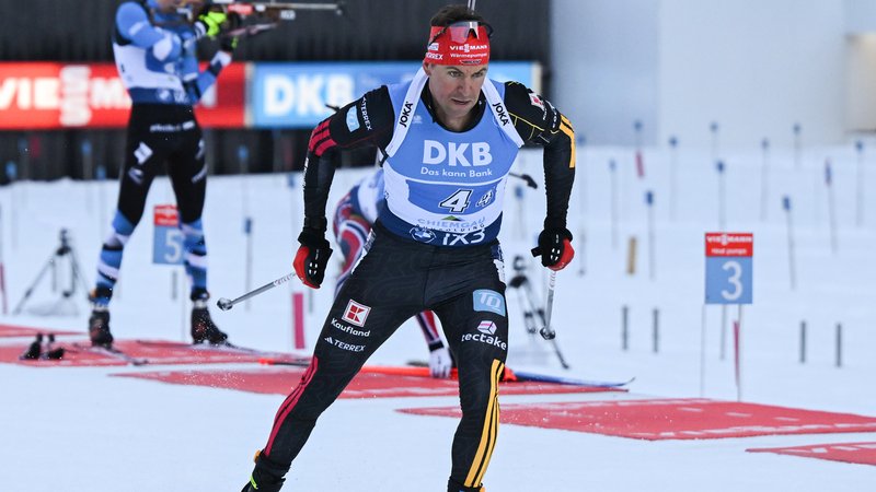 Philipp Nawrath in Ruhpolding | Bild: picture alliance/dpa | Sven Hoppe Philipp Nawrath in Ruhpolding
