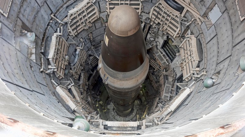 Kopf der Interkontinentalrakete, Atomrakete, Titan Missile Museum, Green Valley, Tucson, Arizona, USA, Nordamerika | Bild: picture alliance / imageBROKER | Erich Schmidt Kopf der Interkontinentalrakete, Atomrakete, Titan Missile Museum, Green Valley, Tucson, Arizona, USA, Nordamerika