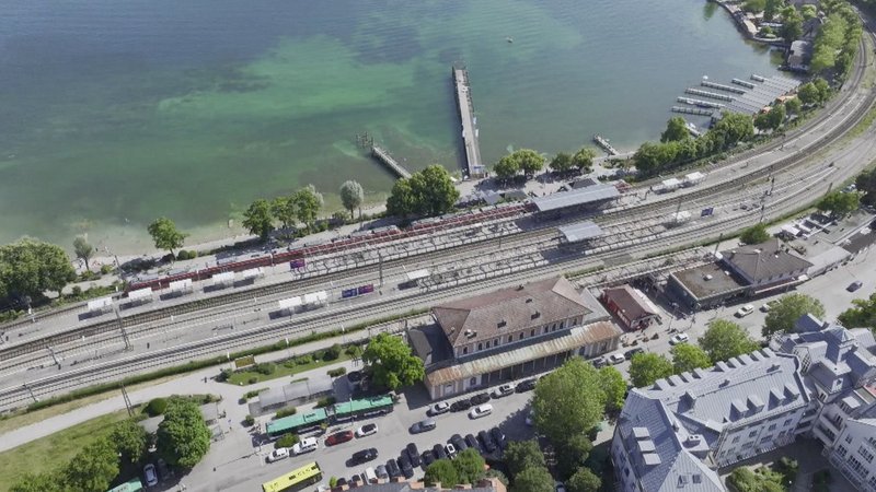 Der Starnberger Bahnhof liegt wie ein Riegel zwischen Stadt und See | Bild: BR / Boris Berg Der Starnberger Bahnhof liegt wie ein Riegel zwischen Stadt und See