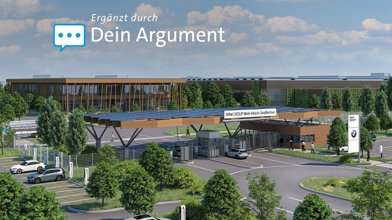 Vorläufige Visualisierung des BMW-Werks Irlbach-Straßkirchen | Bild:BMW Group