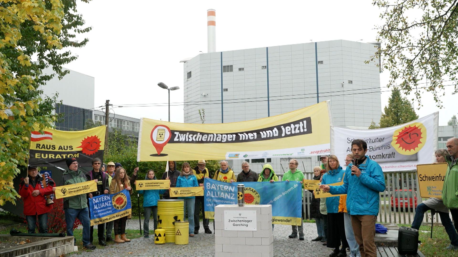 Proteste gegen Castor-Transport am Forschungsreaktor Garching