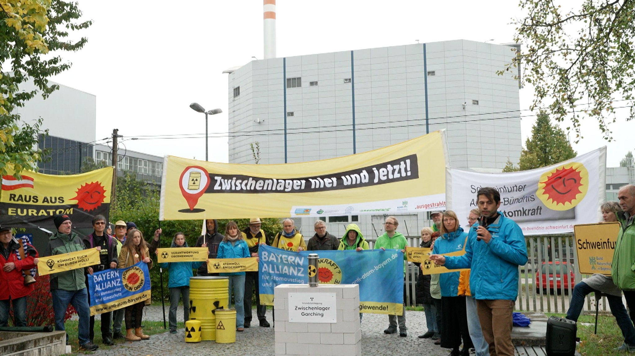 Proteste gegen Castor-Transport am Forschungsreaktor Garching