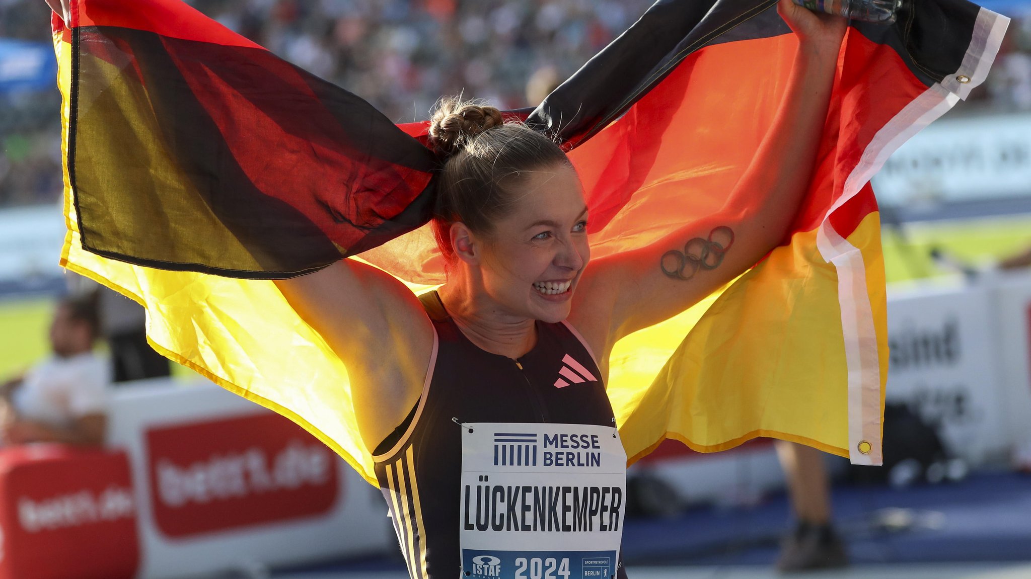 Gina Lückenkemper beim ISTAF in Berlin