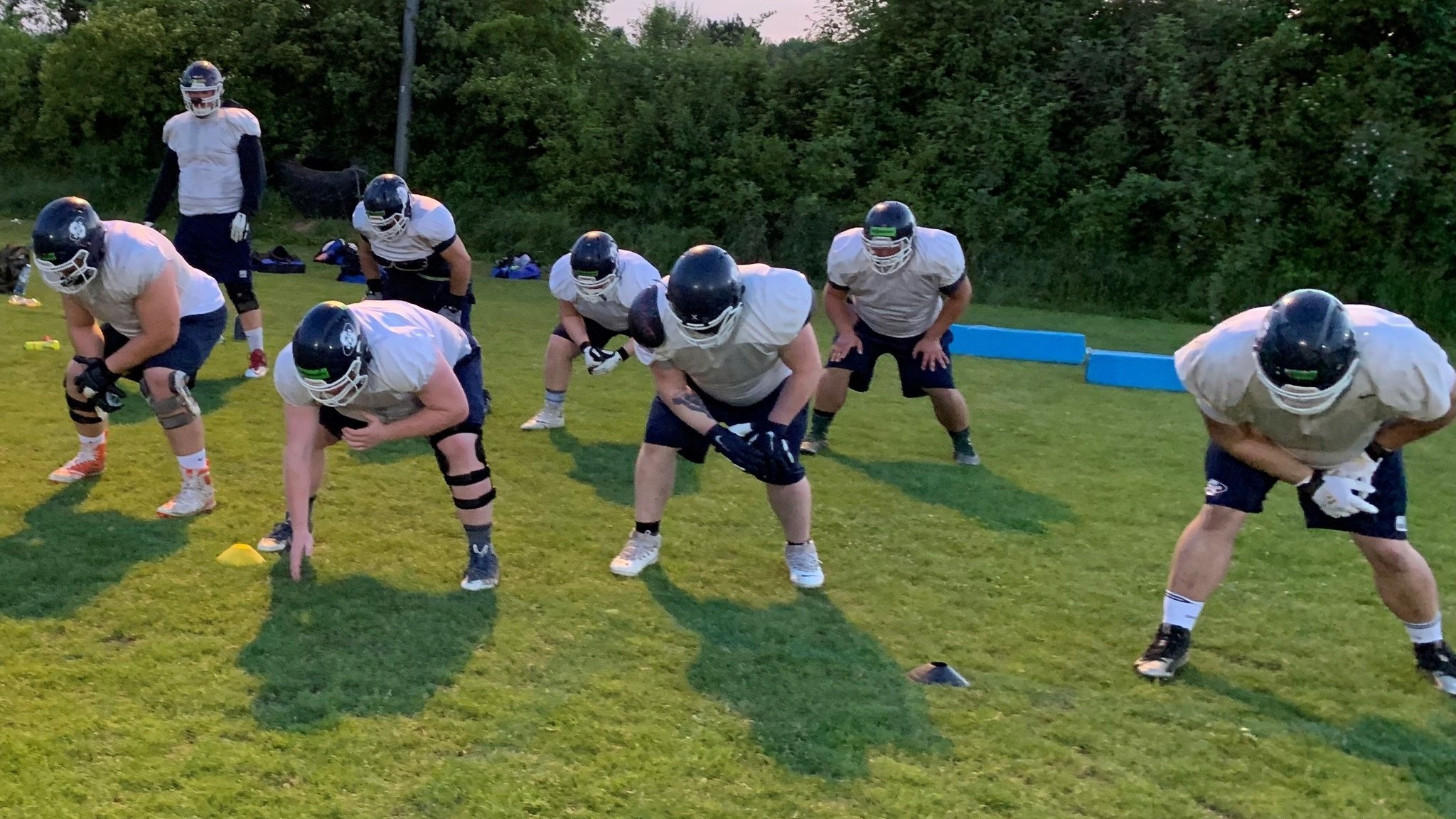 Die Straubing Spiders beim Training