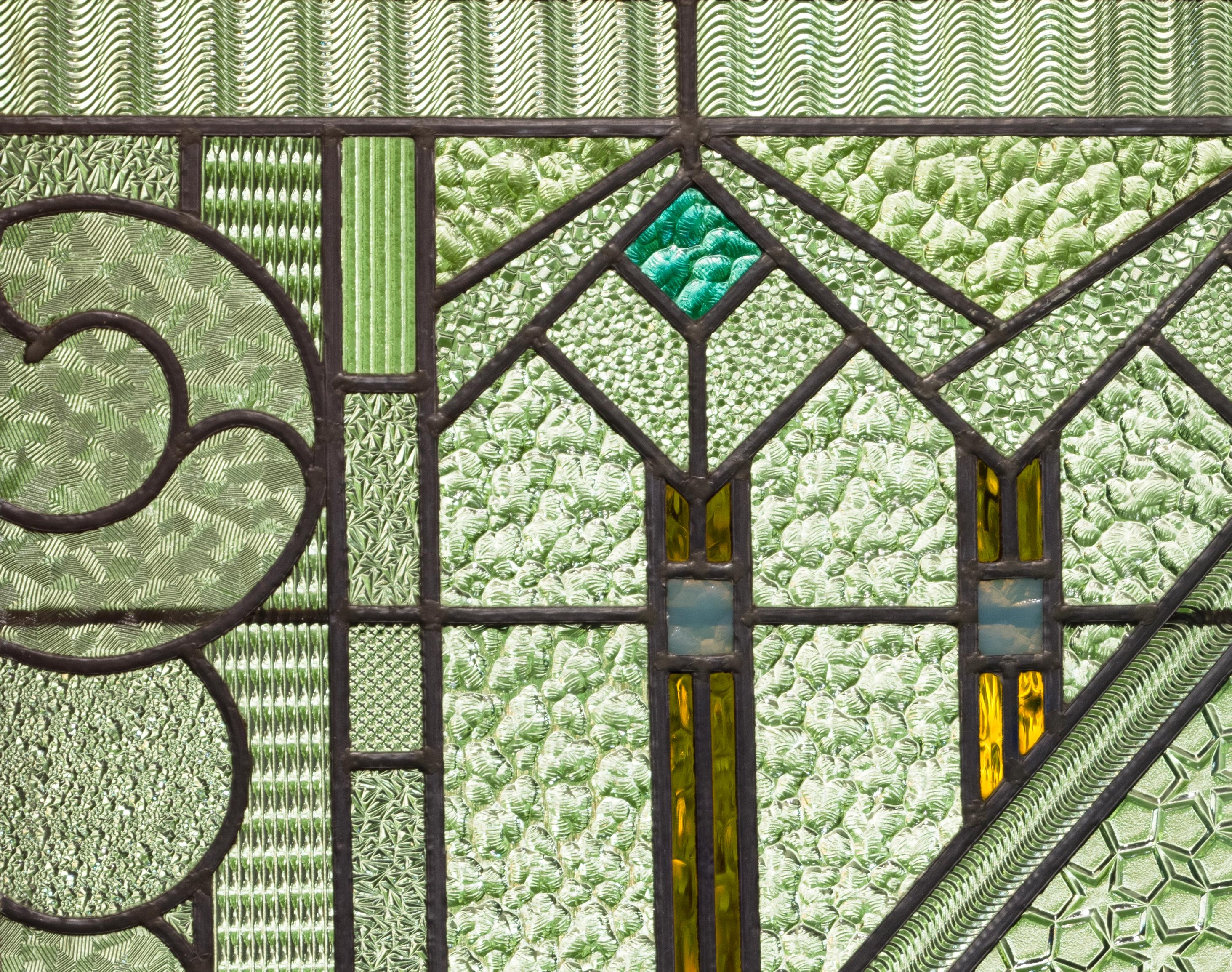 Paravent eines unbekannten Designers, ca. 1930 (Ausschnitt)