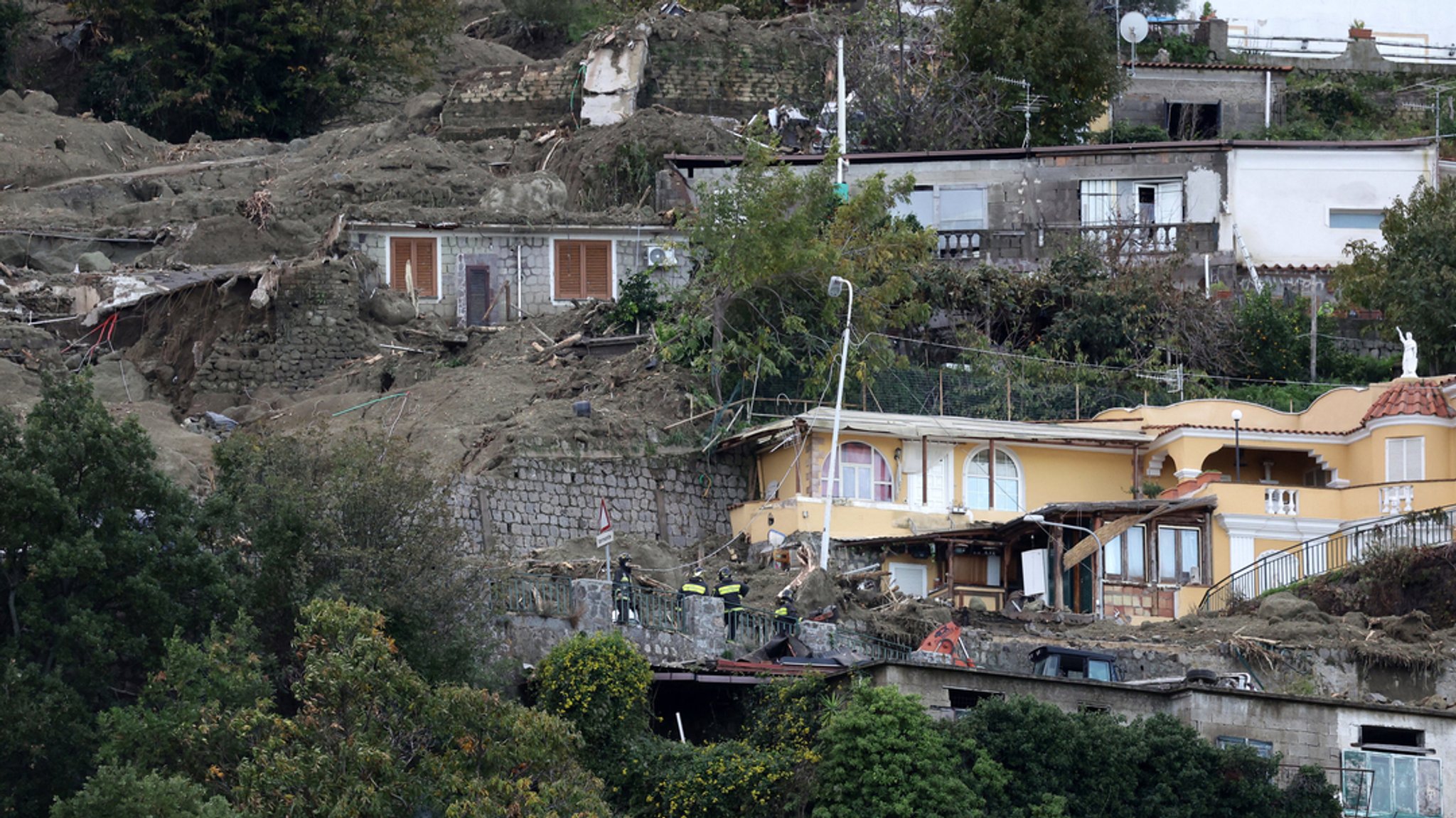 Ischia nach einem Erdrutsch vor etwa einer Woche 