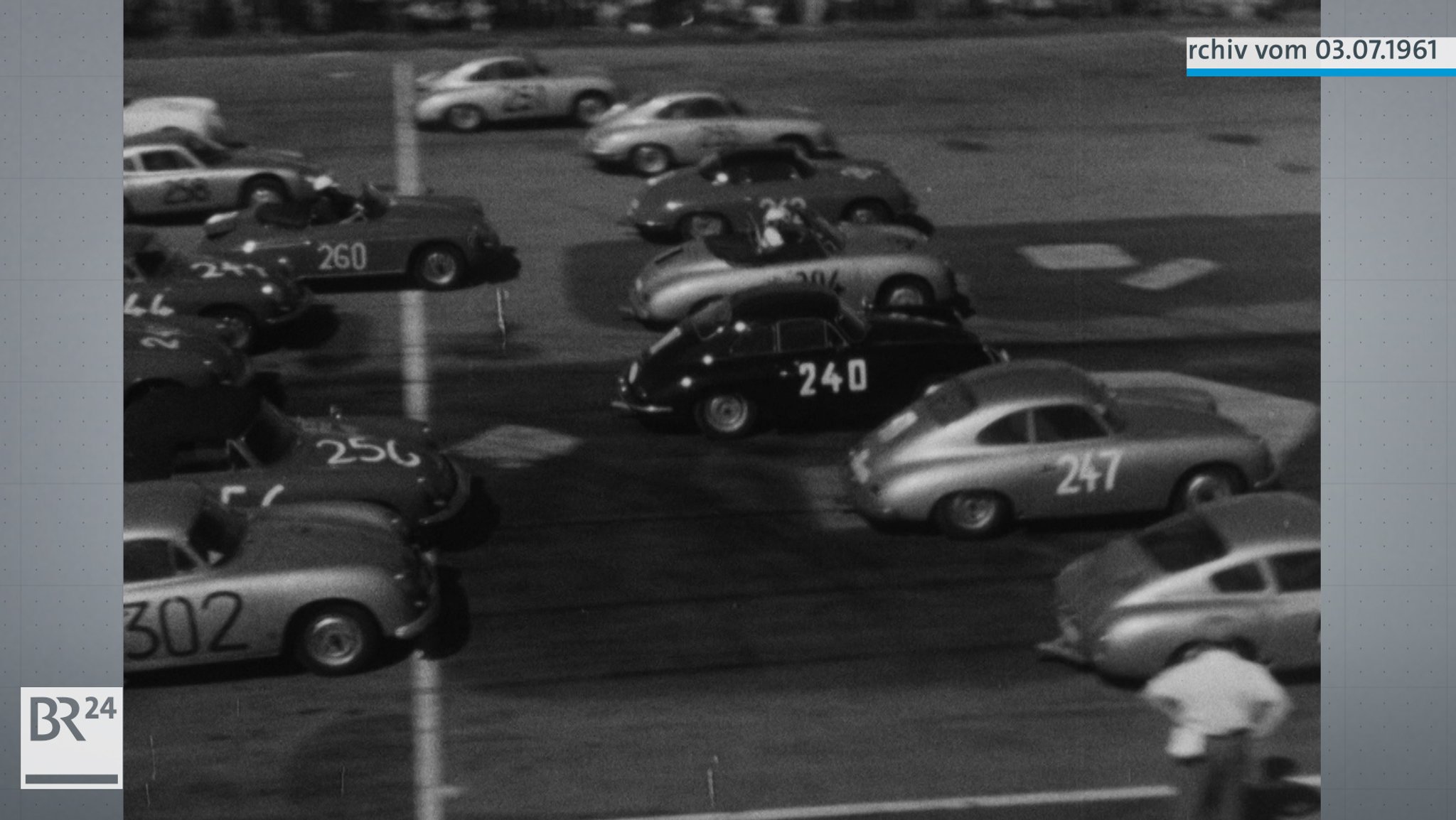 Start beim ADAC-Norisring-Speedweekend 1961