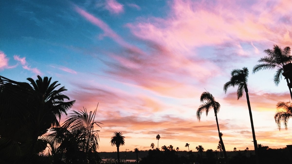 Sonnenuntergang in San Diego, Kalifornien