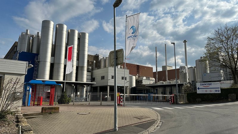 Danone-Werk in Unterfranken | Bild: BR/ Christoph Schneider Danone-Werk in Unterfranken