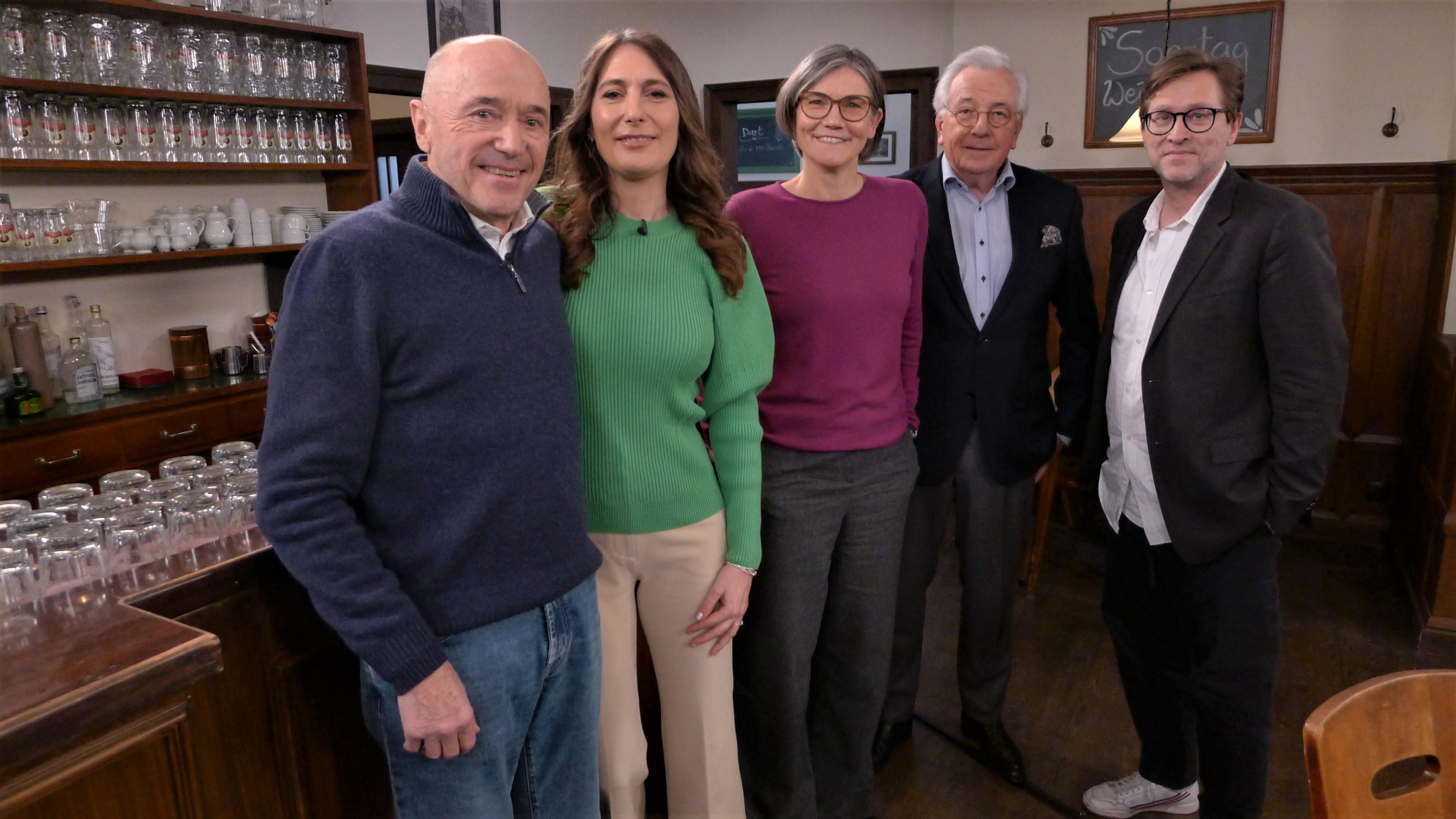 Mit Christian Neureuther, Anja Kohl, Christiane Benner, Hans-Werner Kilz und Jan Weiler.