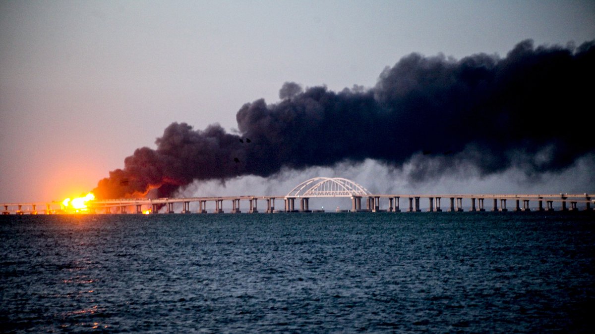 Explosion auf der Krim-Brücke