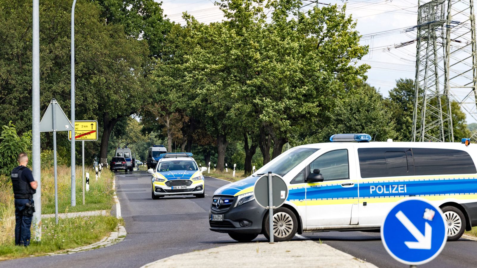 Offenbar Sprengstoff-Anschlag an Umspannwerk in Brandenburg