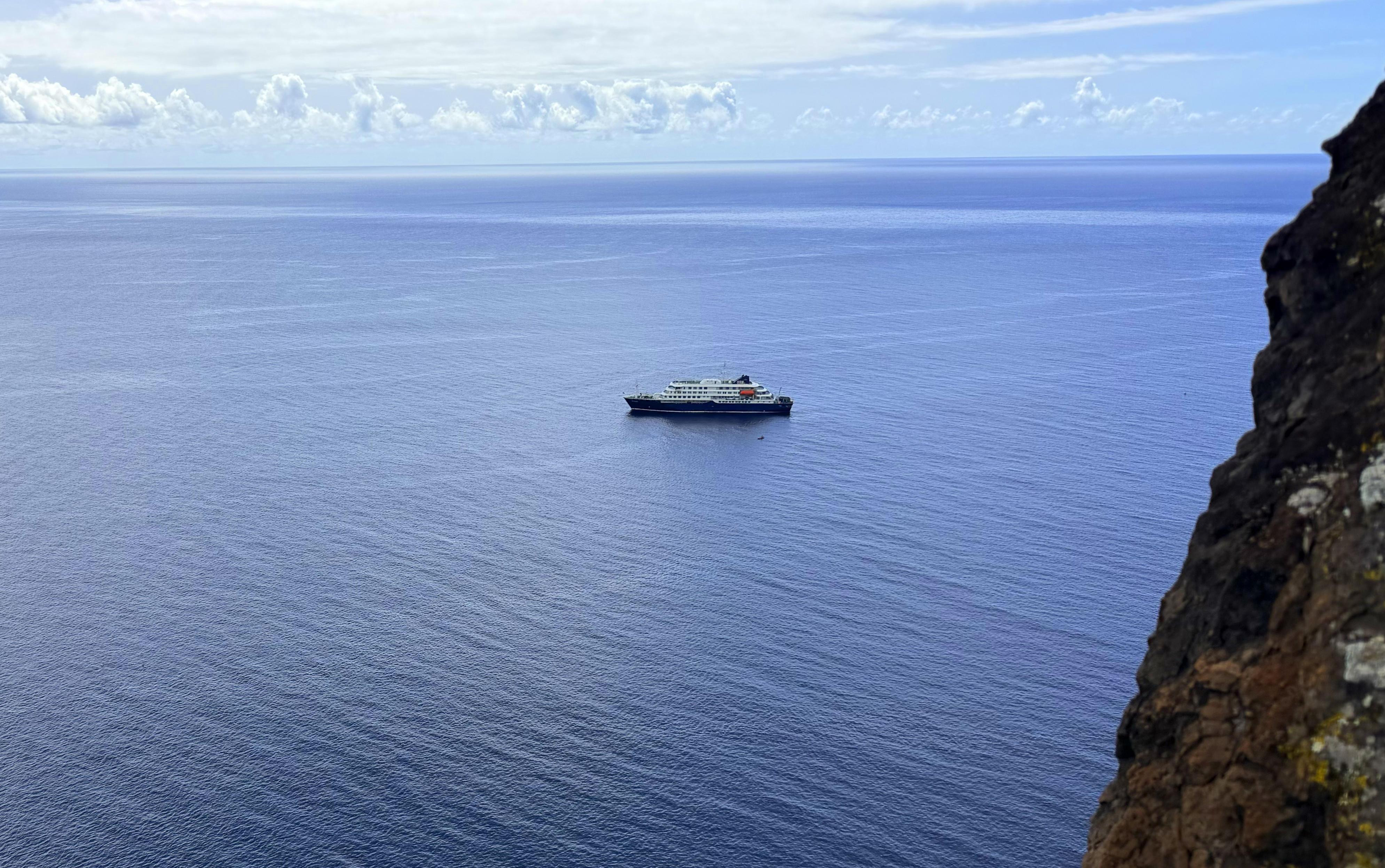 Kreuzfahrtschiff Hondius im Atlantik
