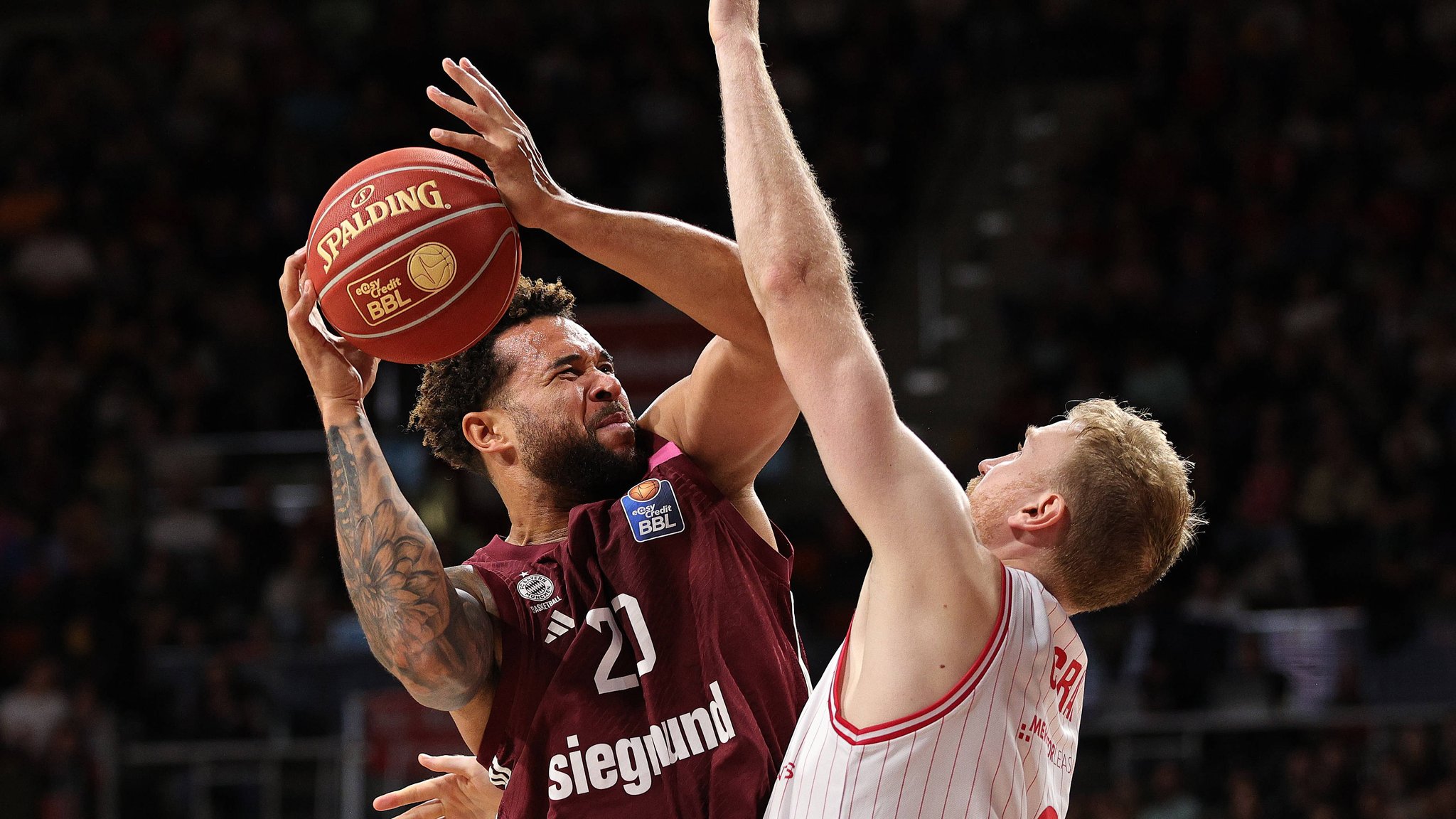 Spielszene FC Bayern Basketball - Würzburg Baskets