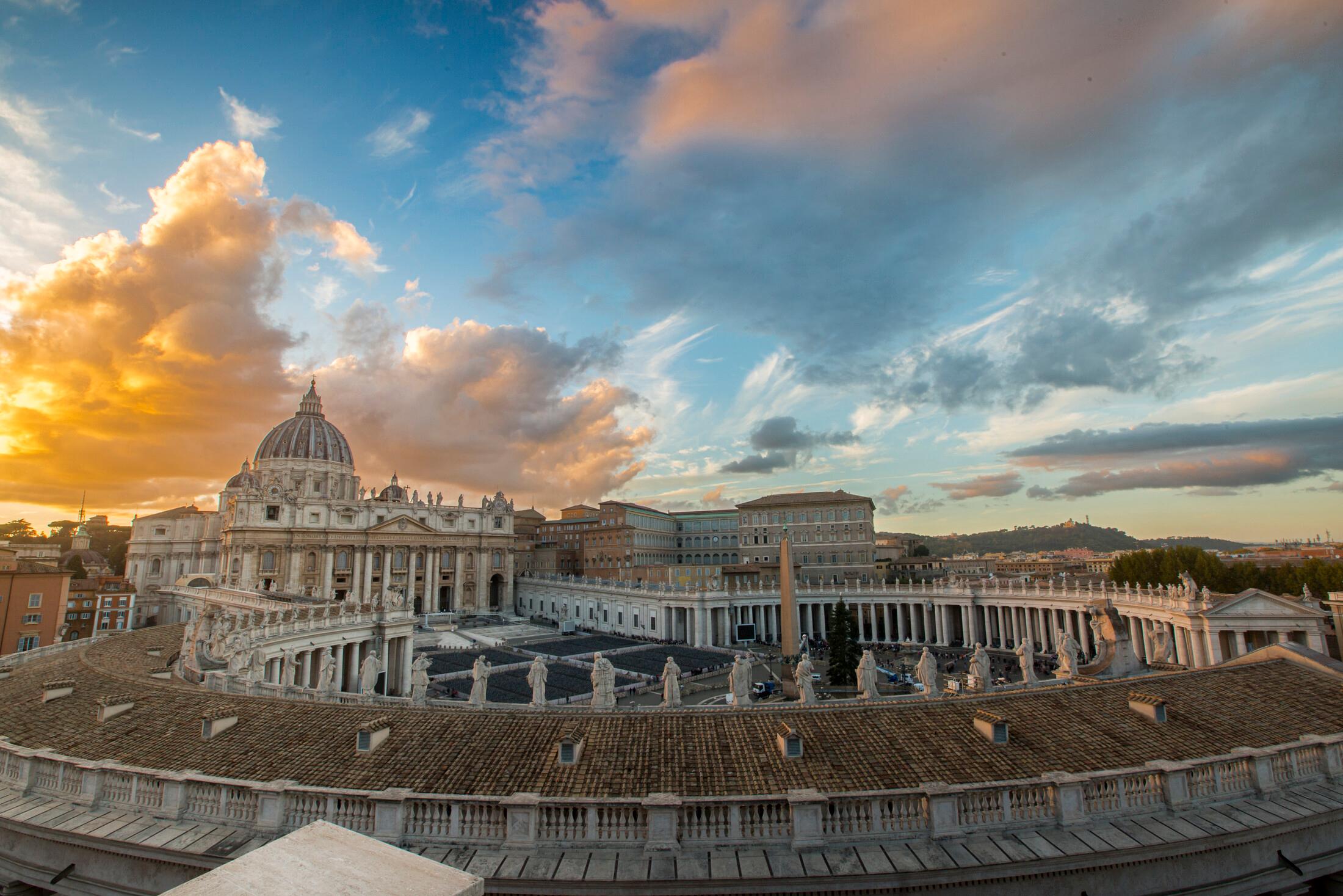 Der Petersplatz in Rom