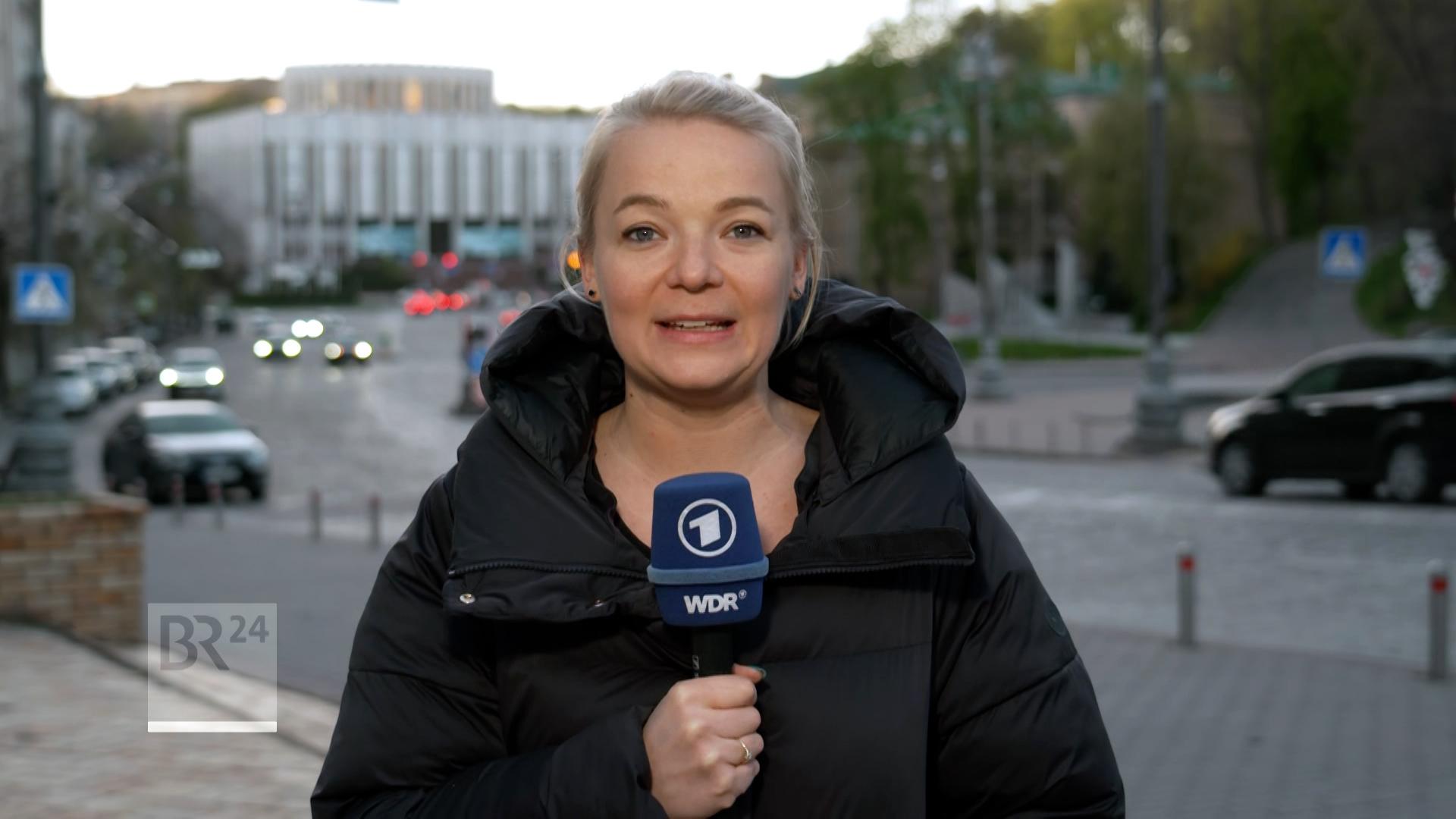ARD-Korrespondentin Susanne Petersohn ist im BR24 TV bei Moderatorin Ursula Heller im Interview - zugeschaltet aus Kiew.