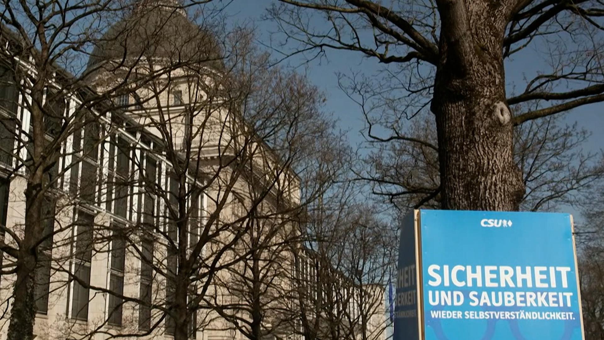 Blick auf die Bayerische Staatskanzlei.