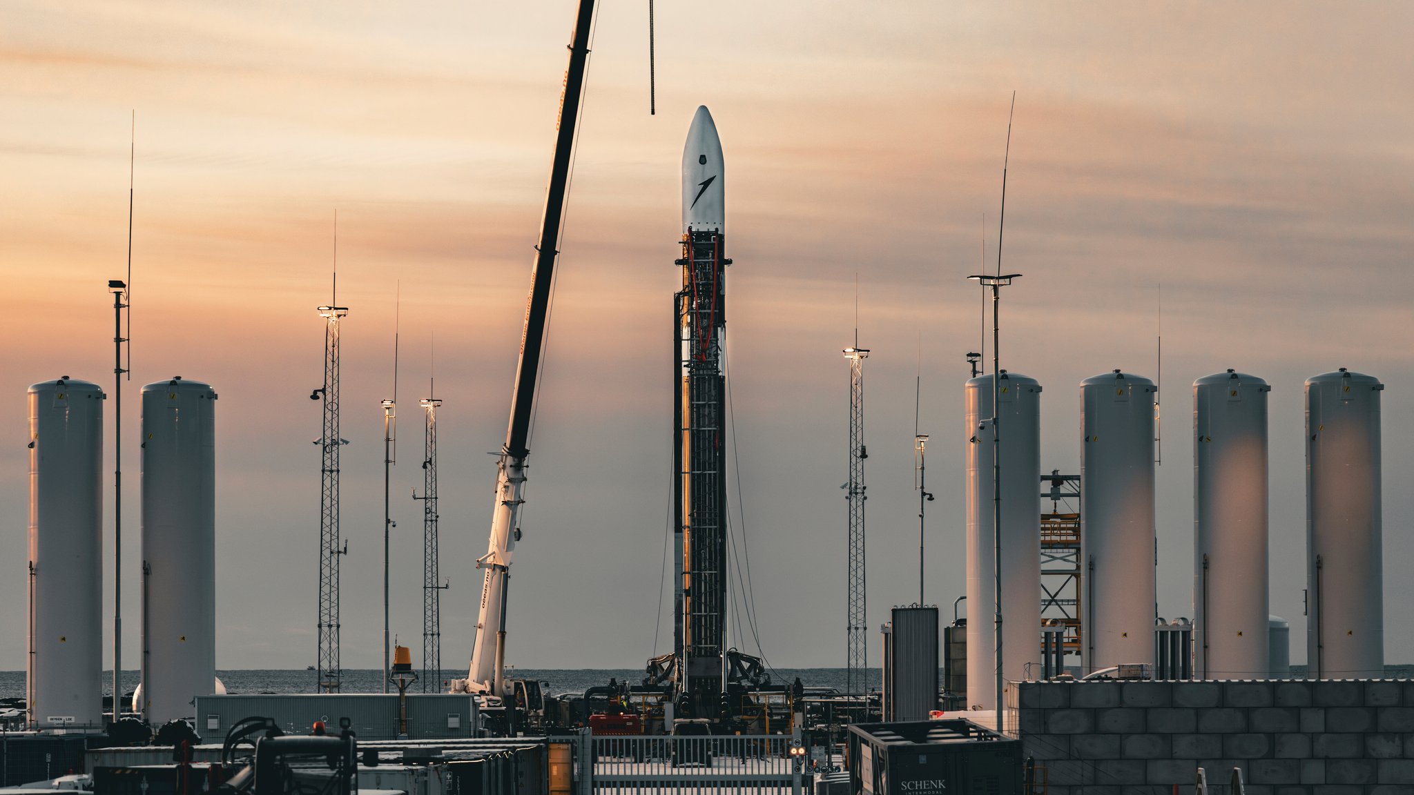 Trägerrakete Spectrum von Isar Aerospace auf der Startrampe in Norwegen