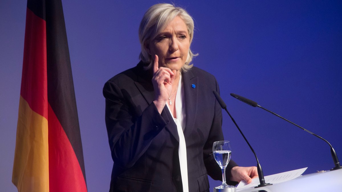 Marine Le Pen, Fraktionschefin der rechtspopulistischen Partei Rassemblement National in Frankreich