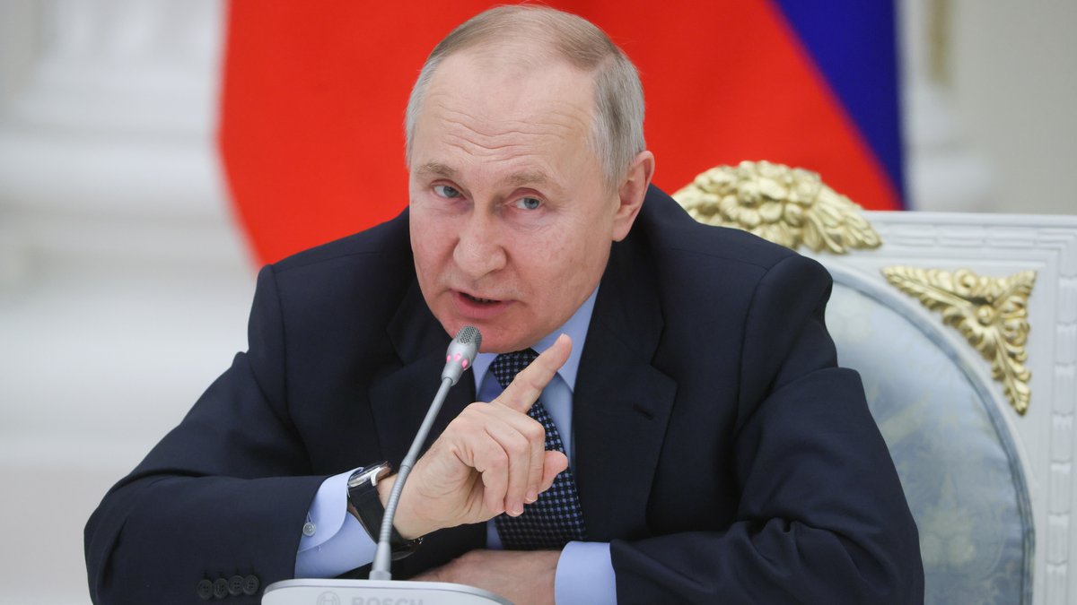 09.02.23: Russlands Staatschef Putin in Moskau.