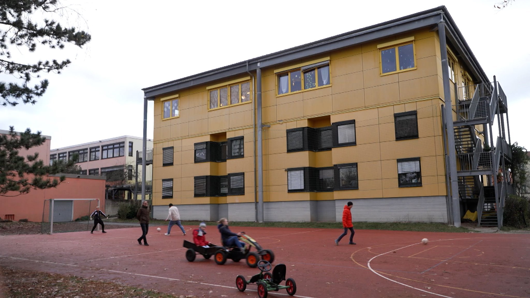 Der bsiherige Außenbereich des Förderzentrums "Hilfe für das behinderte Kind" in Bayreuth.