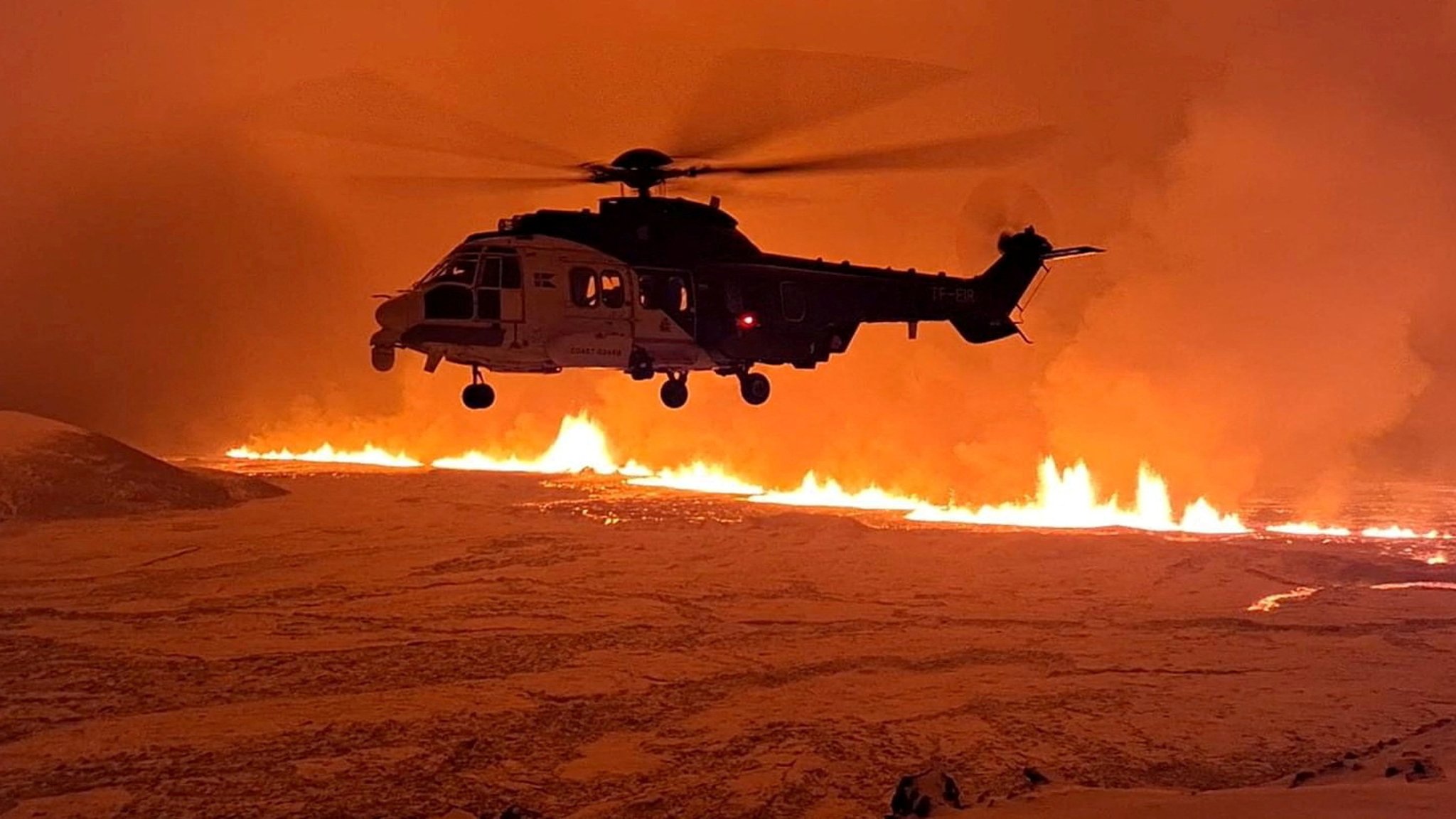 Magma-Ausbruch auf Island verliert etwas an Kraft