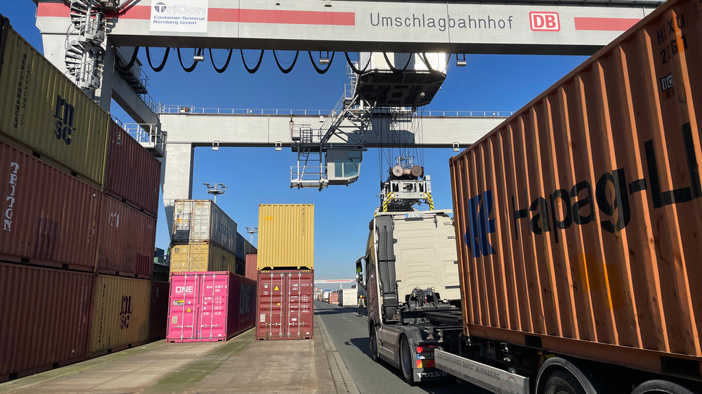 Das Container-Terminal im Nürnberger Hafen gilt als eines der modernsten in Europa. 