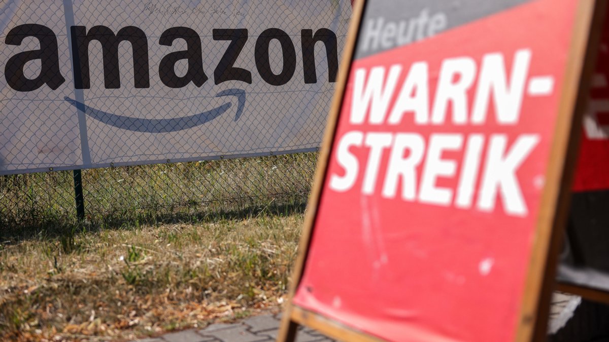 Warnstreik bei Amazon in Graben