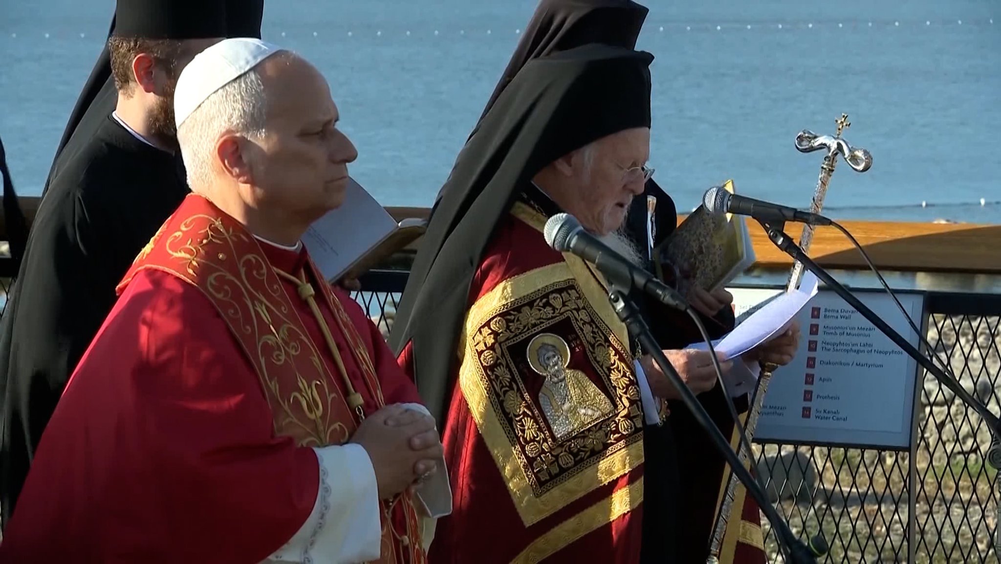 Papst Leo XIV. auf seiner Türkeireise in Iznik.