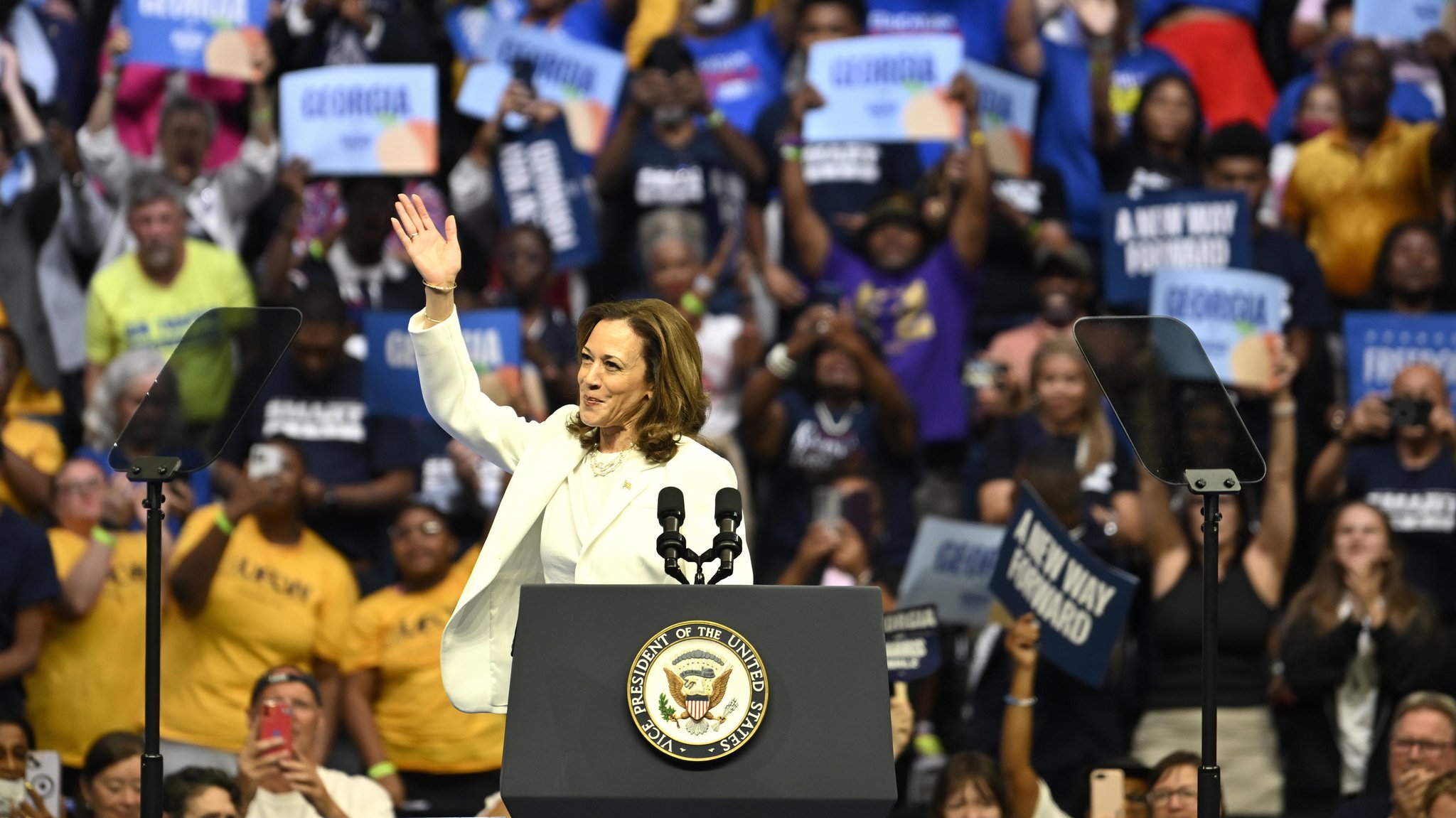 (Symbolbild) "Ich bin die beste Person für den Job", sagte Kamala Harris in ihrem ersten TV-Interview als Präsidentschaftskandidatin der Demokraten 