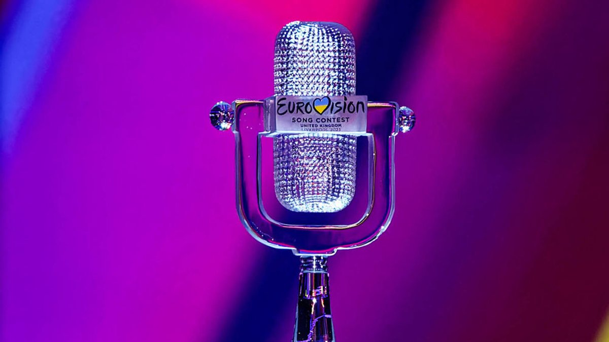 Die Trophäe des Eurovision Song Contest 2023. Das diesjährige ESC-Finale findet am 11. Mai in Malmö statt. (zu dpa: «Eden Golan vertritt Israel beim ESC in Schweden») Foto: Andy Von Pip/ZUMA Press Wire/dpa +++ dpa-Bildfunk +++