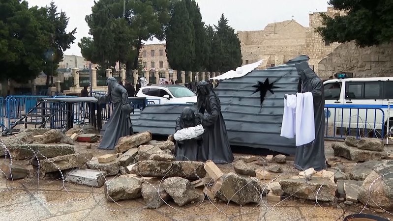 In Bethlehem blieb wegen des Gaz-Krieges in diesem Jahr der übliche Touristenansturm aus. 
