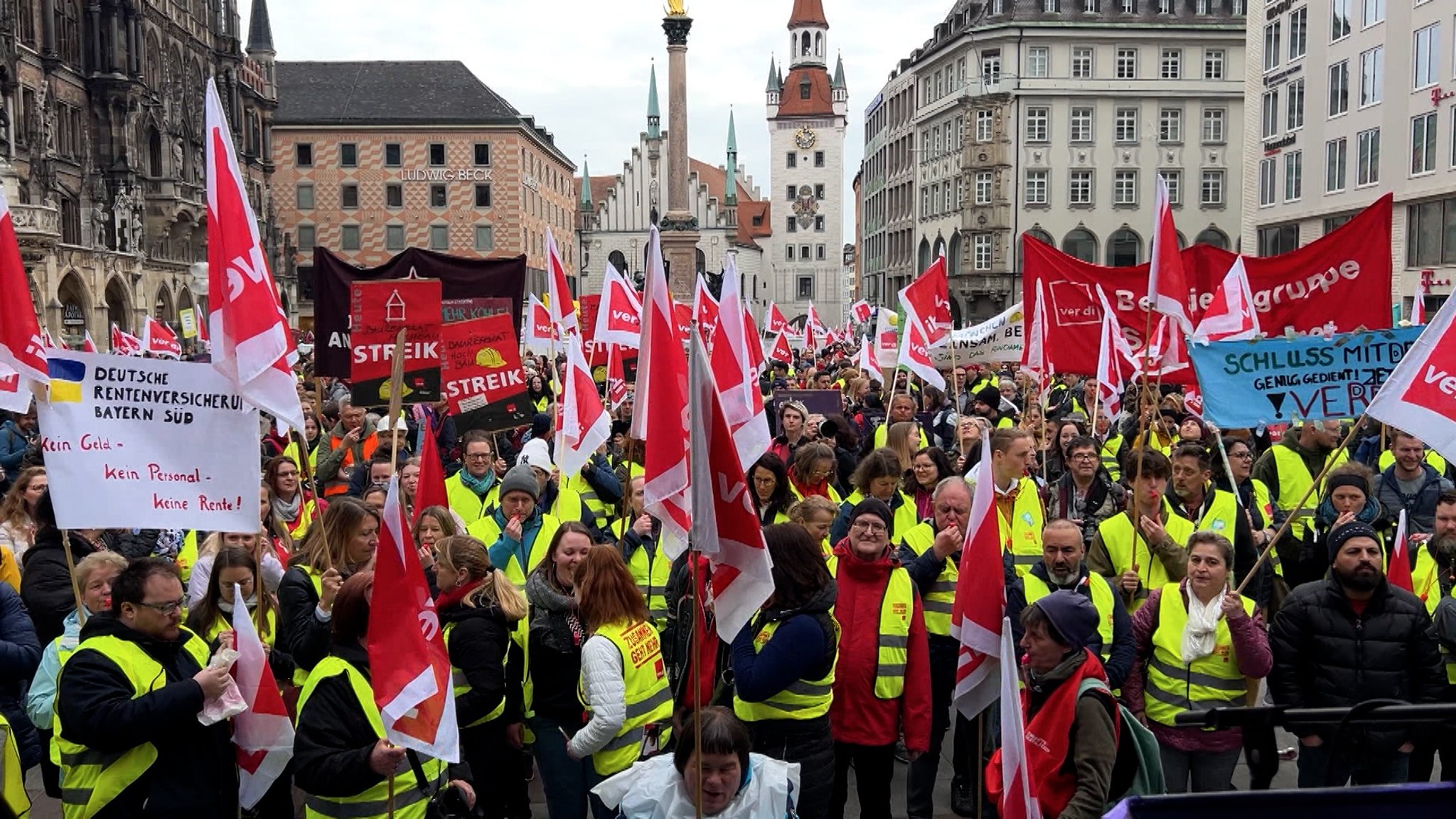 Warnstreik in München