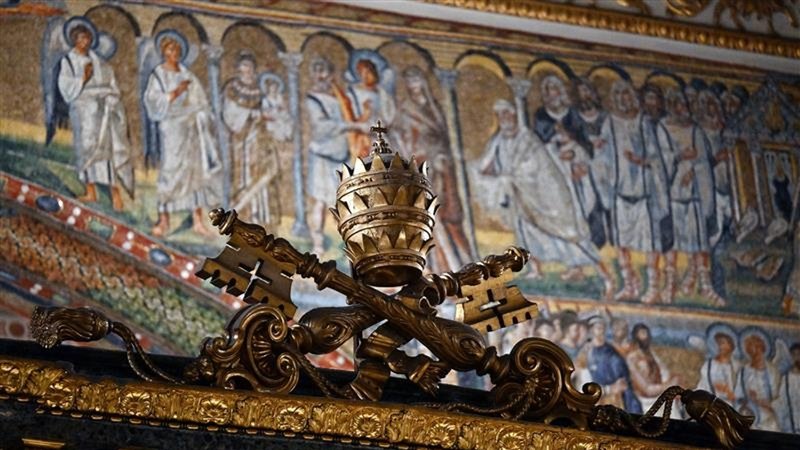 Die Basilica di Santa Maria Maggiore: Dort will der Papst beerdigt werden. | Bild: pa/dpa/Vandeville Eric/ABACA Die Basilica di Santa Maria Maggiore: Dort will der Papst beerdigt werden.
