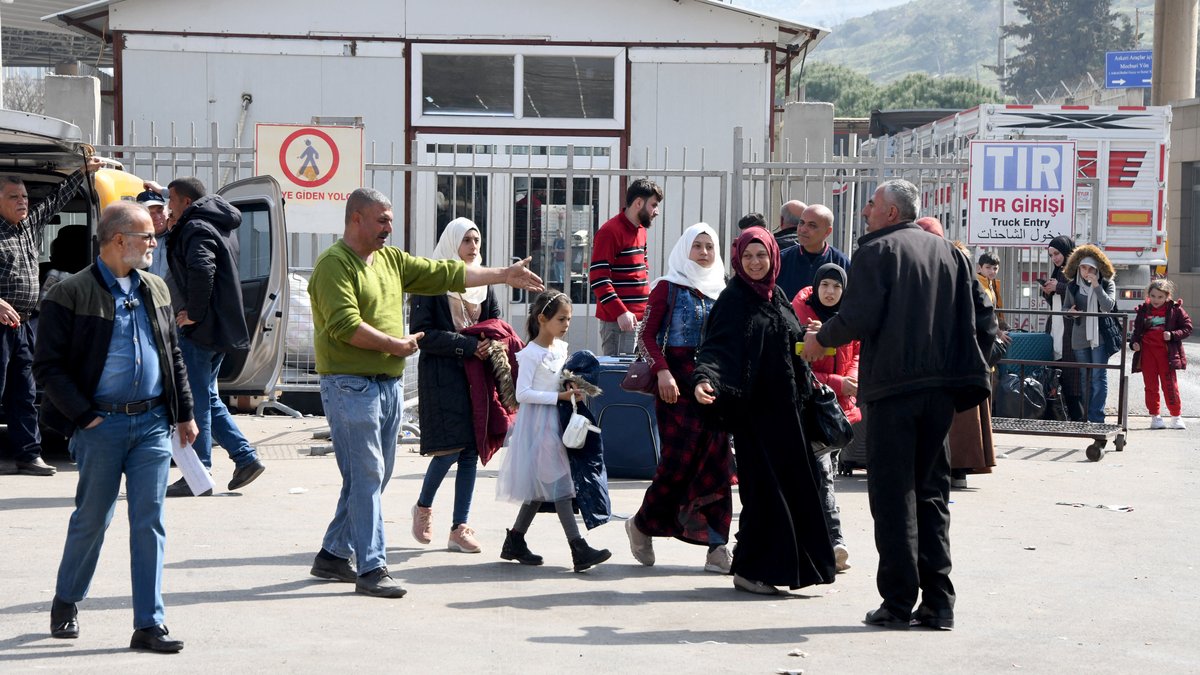 Geflüchtete an der syrisch-türkischen Grenze