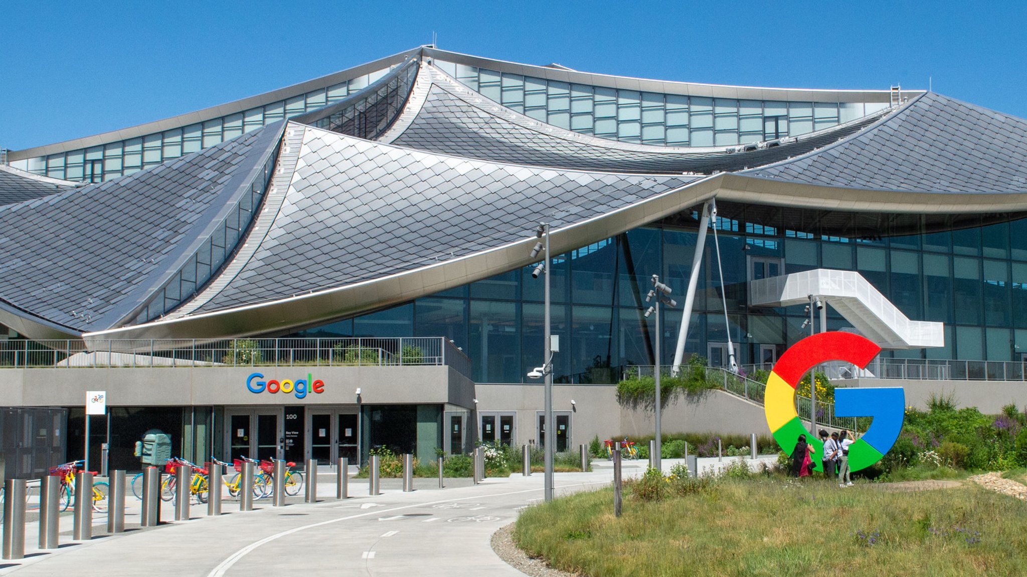 An der Konzernzentrale von Google.