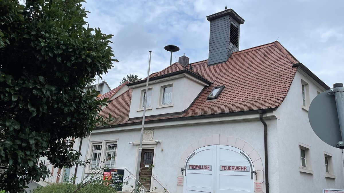 Das Feuerwehrhaus von Oberdürrbach 