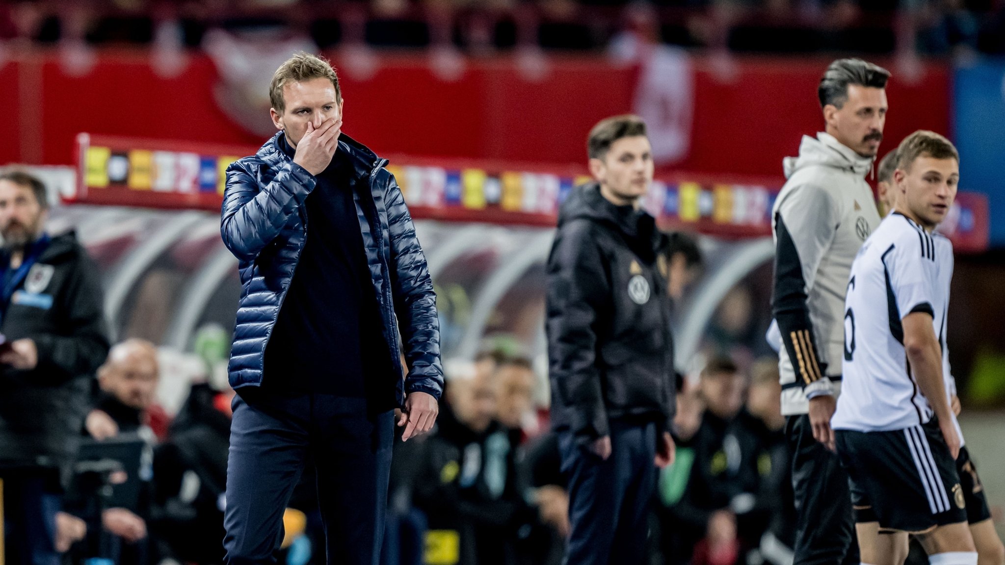 Bundestrainer Julian Nagelsmann beim Spiel Österreich - Deutschland