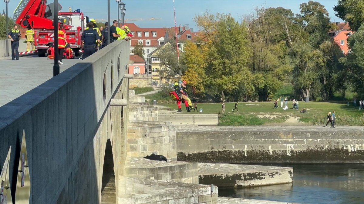20-Jähriger von Steinerner Brücke in Regensburg gestoßen