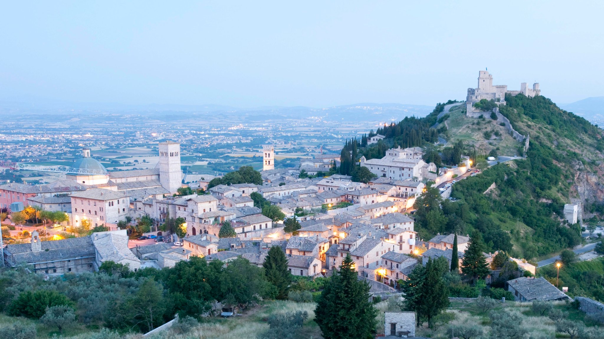 Assisi früh am Morgen (Archivbild).