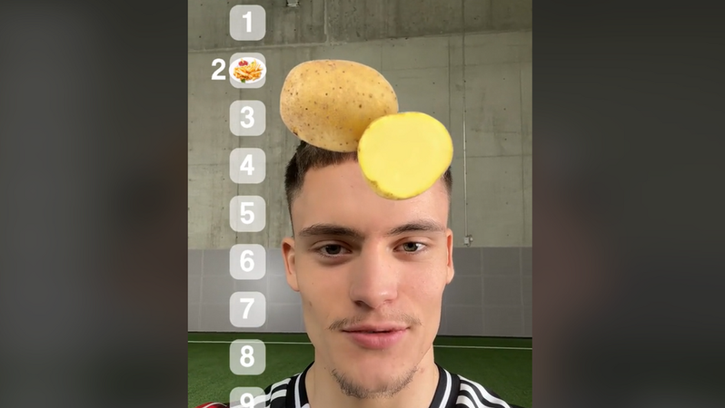Florian Wirtz rankt "normale Kartoffeln" in einem Video auf die 1. 