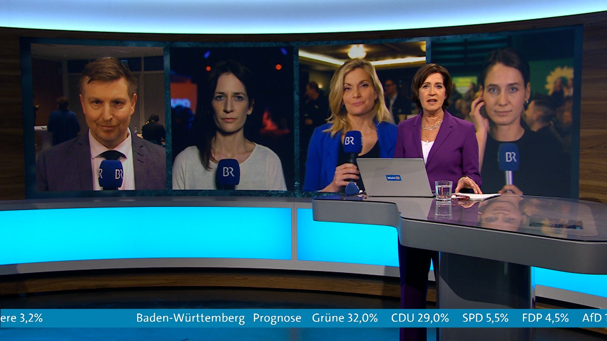 Die BR-Korrespondenten Moritz Steinbacher, Julia Binder, Ursula Giebel und Alisa Schröter berichten aus München, Moderation: Ursula Heller.
