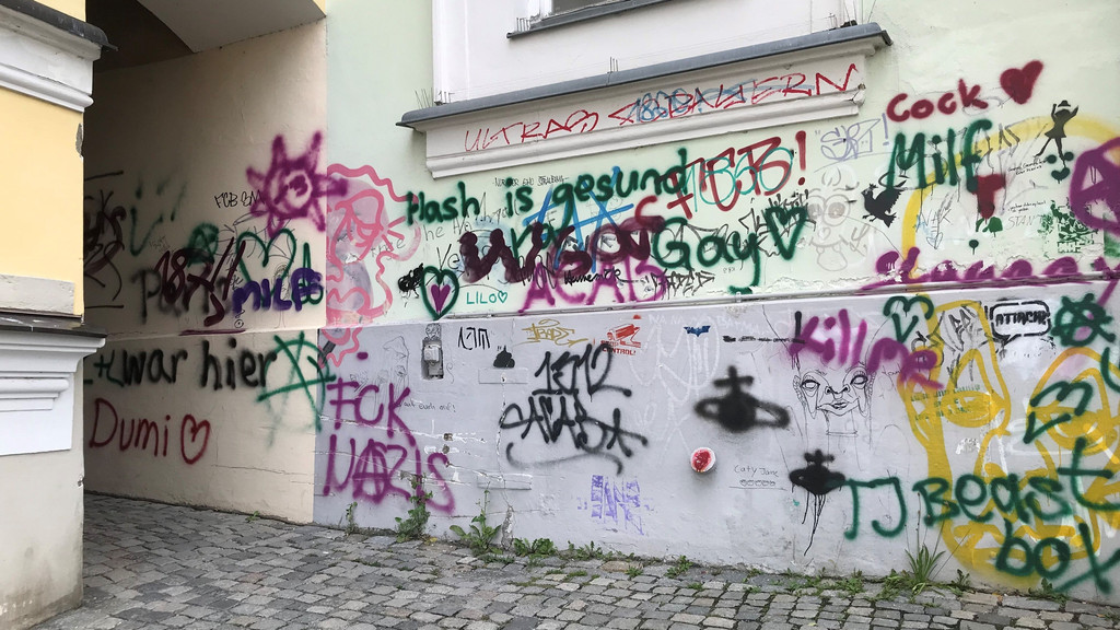 Wandschmierereien in Passau