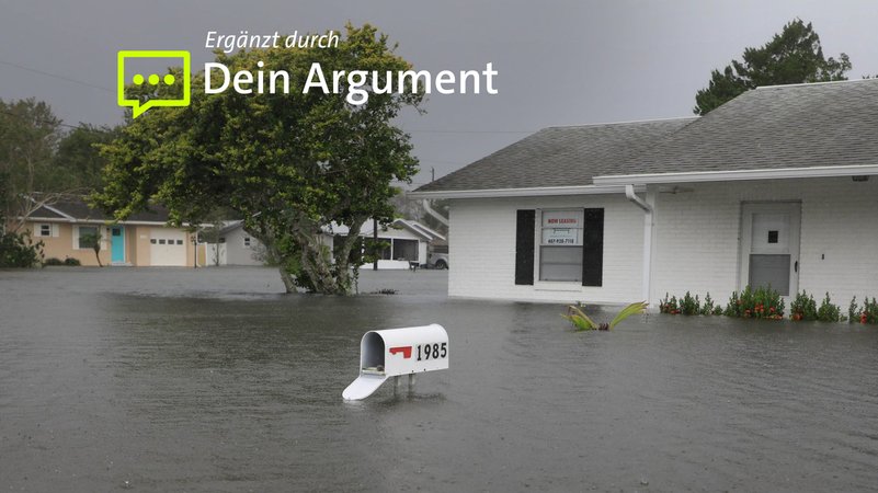 Überflutungen nach Hurrikan "Milton" in Süd-Daytona, Florida. | Bild: Nadia Zomorodian/News-Journal/USA Today Network via REUTERS Überflutungen nach Hurrikan "Milton" in Süd-Daytona, Florida.