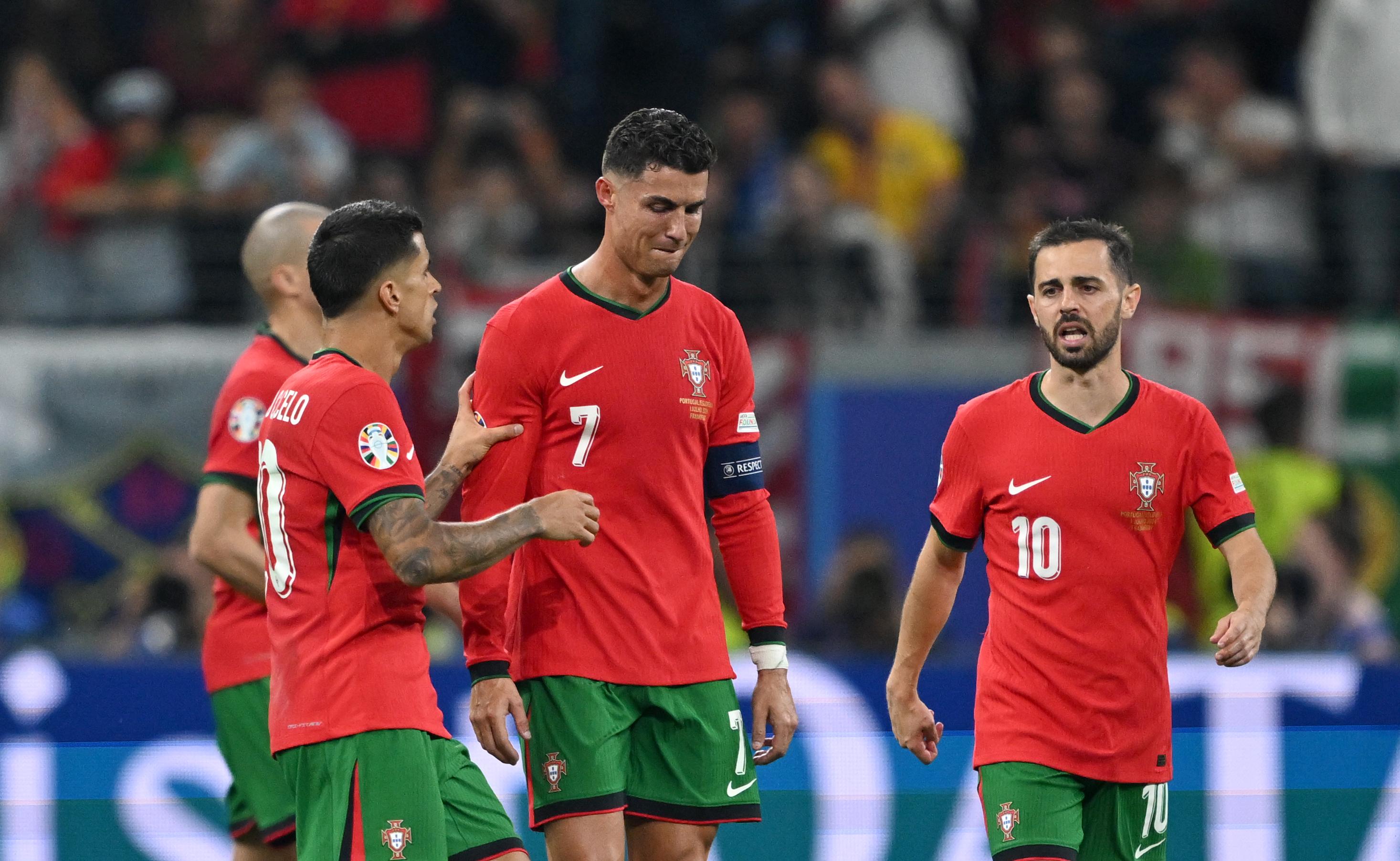 Cristiano Ronaldo nach seinem Elfmeter-Fehlschuss