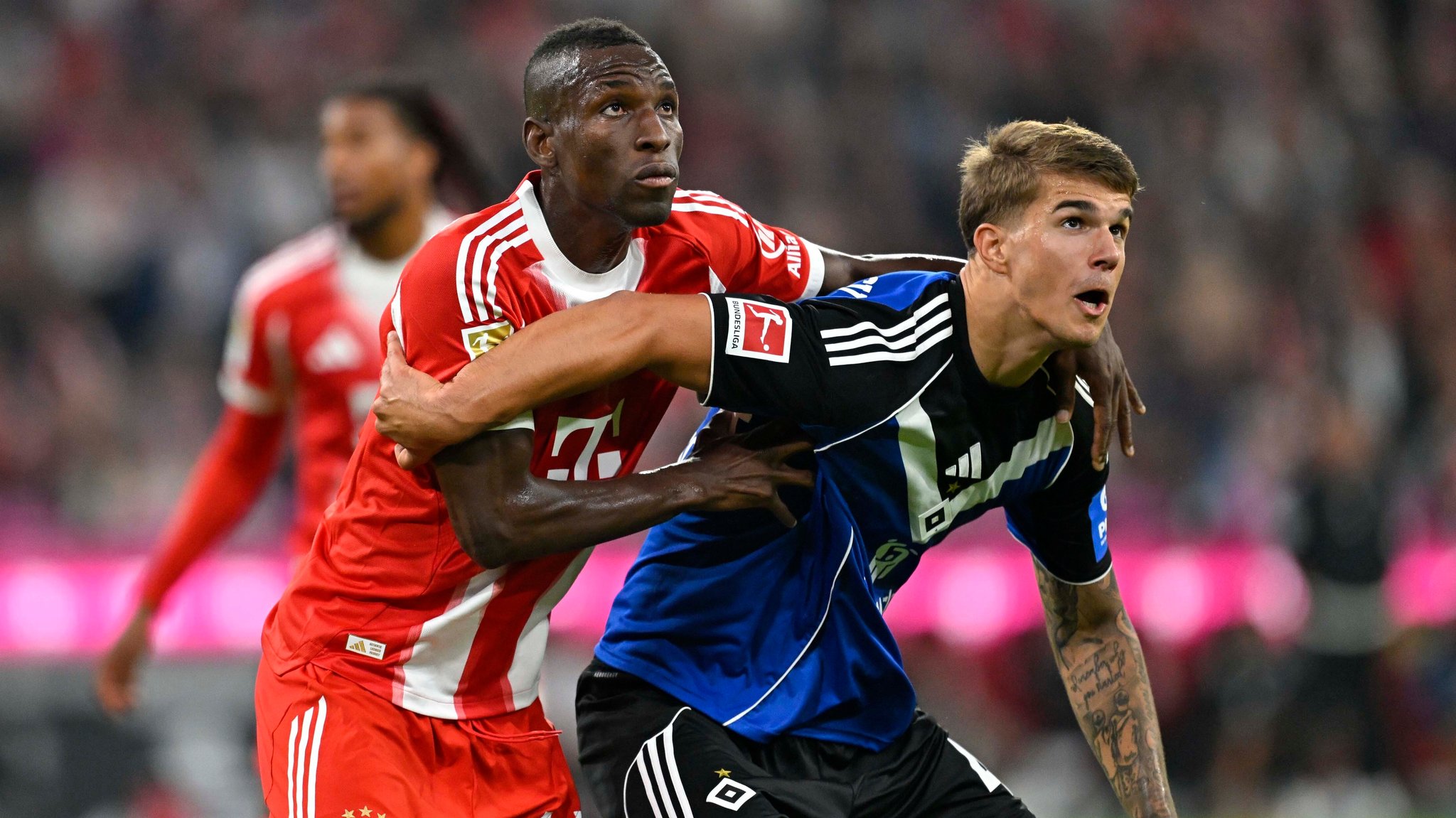 Nicolas Jackson bei seinem ersten Einsatz für den FC Bayern