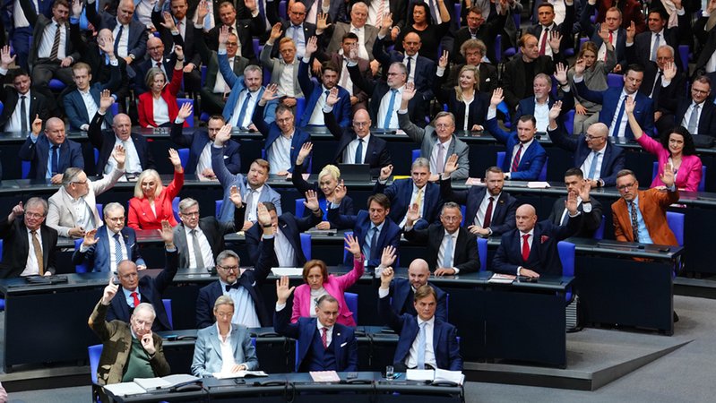 AfD-Fraktion im Bundestag | Bild: dpa-Bildfunk/Kay Nietfeld AfD-Fraktion im Bundestag