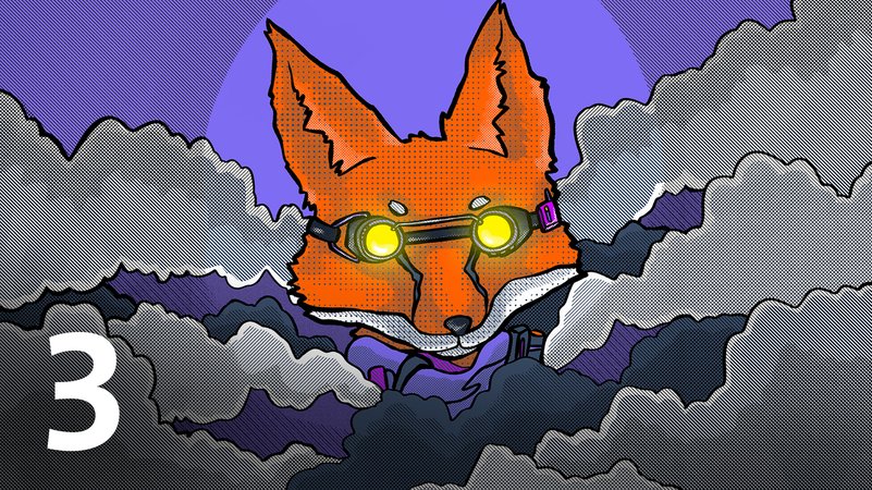 Illustrierter Fuchs, Zahl 03, Grafik von: Viola Dandl | Bild: BR/Viola Dandl Illustrierter Fuchs, Zahl 03, Grafik von: Viola Dandl