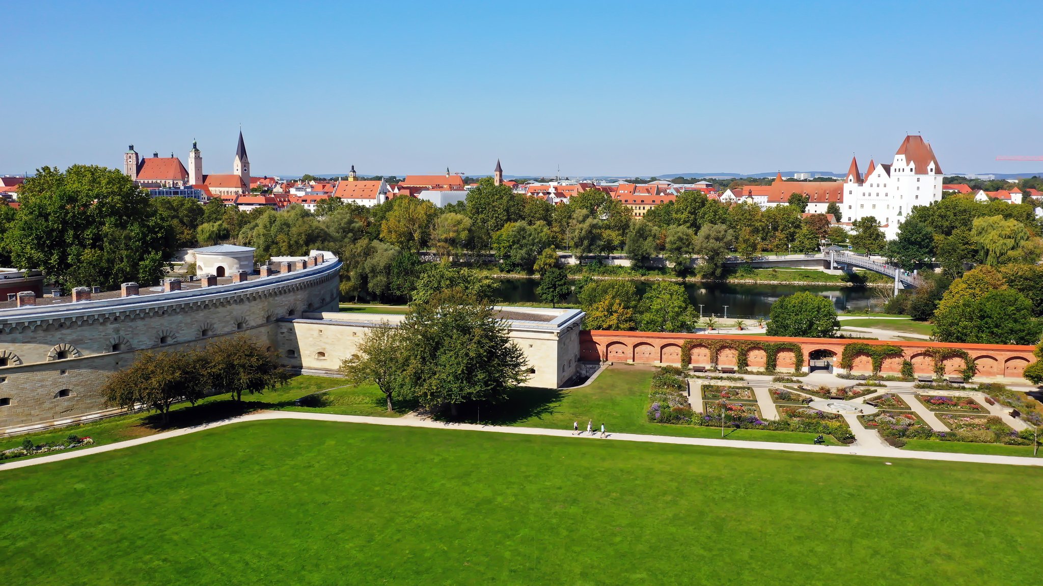 Blick auf die Altstadt von Ingolstadt.